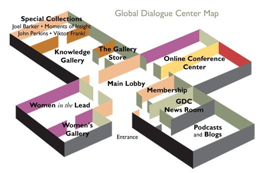 an isometric view of the Global Dialogue Center